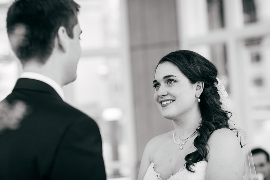 Boston harbor hotel wedding emotional moment.
