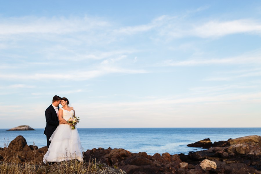 Boston north shore ocean view wedding.