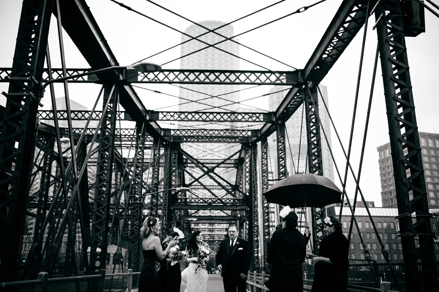 Boston seaport northern avenue bridge wedding.