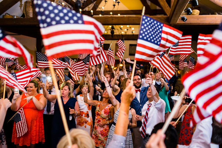 Fourth of july wedding publick house.