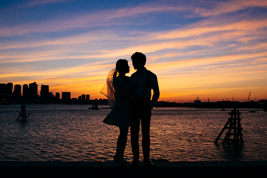 Hyatt harborside wedding sunset.